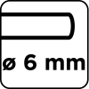 Ściernica listkowa trzpieniowa 30 x 10 x 6 mm, P40