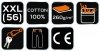 Krótkie spodenki COTTON Slim, 100% cotton, rozmiar XXL
