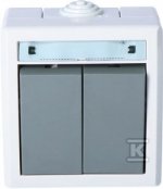 ŁĄCZ.ŚWIECZ.N/T IP55 SZARY AQUANT (SZT)