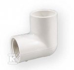 KOLANO Z GWINTEM NAKRĘTNE KW/GW PVC 3/4 (SZT)