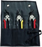 ZESTAW NOŻYC DO BLACHY IDEAL, 3SZT. ETUI (1 KPL)