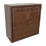 OSŁONA LICZNIKA GAZU Z TWORZYWA 250*600*600MM Z PLECAMI BRĄZ (1 SZT)