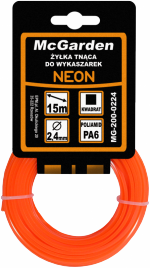 ŻYŁKA DO WYKASZARKI KWADRAT NEON 2,4MM 15M (1 SZT)