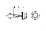 WKRĘT SAMOWIERTNY 4.8*25MM RAL 8004 (5 STO)