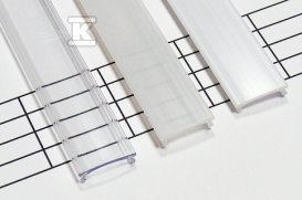 KLOSZ DO PROFILU LED WCISK.202CM MROŻON (SZT)