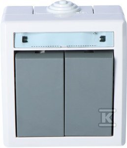 ŁĄCZ.ŚWIECZ.N/T IP55 SZARY AQUANT (SZT)