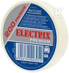 ELECTRIX 200 PREMIUM TAŚMA IZOL.BIAŁA (SZT)