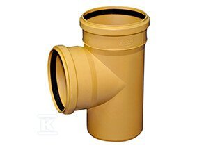TRÓJNIK PVC 110X110/87.5 KAN ZEW (SZT)