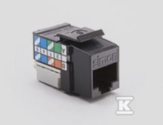GN.RJ45 KAT6 UTP SIMON CZARNY (SZT)