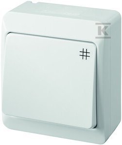 ŁĄCZ.KRZYŻ.N/T IP44 BIAŁY HERMES (SZT)