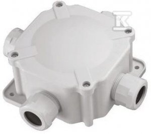 PUSZ.N/T IP67 4XPG21,5 5ZACISK.27P SZARA (SZT)
