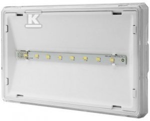 OPR.EXIT S IP65 LED 3W 1H 1-ZAD. AT BIA? (SZT)