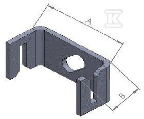 UCHWYT DO BEDNARKI TYPU U, BMAX=30 MM (SZT)