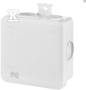 E7 PUSZ.N/T 75X75X39 7 MEMB.SZARY IP55 (SZT)