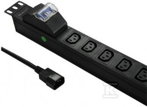 LISTWA ANTYPRZE.19 1U 10A PDU 8XC13 (SZT)