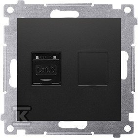 GN.KOMP.RJ45 KAT6 PRZES.CZARNY SIMON54 (SZT)