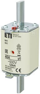 WKŁADKA NH1 GG 40A/500V (SZT)