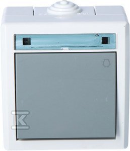ŁĄCZ.ŚWIATŁO N/T IP55 SZARY AQUANT (SZT)