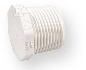 KOREK Z GWINTEM WKRĘTNY GZ PVC 1/2 (SZT)
