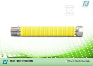 PRZEWÓD GAZ.35-50CM G1/2-NYPEL R1/2 (SZT)