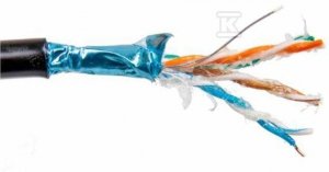 KABEL F/UTP KAT. 6 ZEW., ŻEL. PE 1000M (m)
