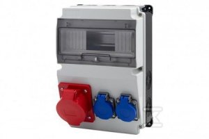 ROZDZ.STAC.LAGO 10M 16/5 2X230V CZ/BI. (SZT)