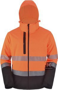 KURTKA SOFTSHELL HI-VI (FLUO) POMARAŃ M (SZT)