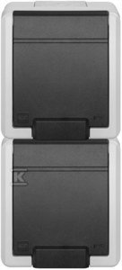 GN.2X2P+Z PIONOWE IP55 SZARY AQUANT2K (SZT)