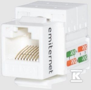 GNIAZDO UTP RJ45 KAT.6 KEYSTONE BIAŁY (SZT)