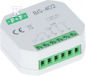BIS-402-PRZEK.BISTAB.230V,16A,PUSZKA P/T (SZT)