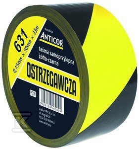 TAŚMA OSTRZEG.ŻÓŁTO-CZARNA 631 50MMX (SZT)