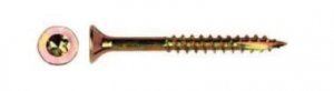 WKRĘT DO DREWNA OCYNK ŻÓŁTY NA TORX 6.0*160MM T30 (1 STO)