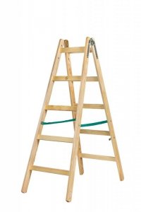 DRABINA DREWNIANA BRAKET STANDARD 2X5 SZCZEBLI 153CM (1 SZT)