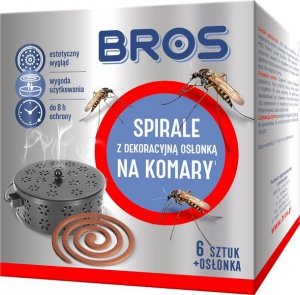 SPIRALE NA KOMARY Z DEKORACYJNĄ OSŁONĄ 6SZTU. (1 SZT)