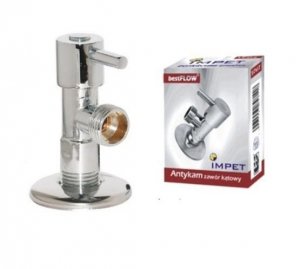 ZAWÓR KĄTOWY KULOWY ANTYKAM 1/2''*3/8'' (1 SZT)