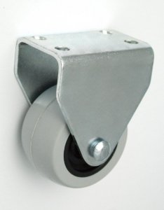 KOŁO MEBLOWE TWORZYWO+GUMA 40MM OBUDOWA STAŁA M43T (1 SZT)