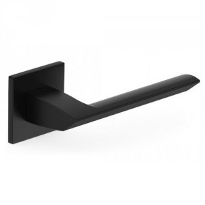 KLAMKA QUANTA KWADRATOWY SZYLD K, SZYLF FIT 6MM CZARNY (1 KPL)