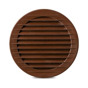 KRATKA OKRĄGŁA Z SIATKĄ FI 60 BRĄZ (4SZT.) (1 KPL)