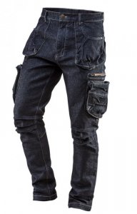 SPODNIE ROBOCZE 5-KIESZENIOWE DENIM ROZMIAR XL (1 SZT)