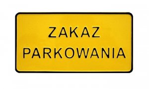 TABLICA 15*29CM ZAKAZ PARKOWANIA (1 SZT)
