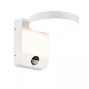 Projektor Oprawa Elewacyjna V-TAC 17W LED Czujnik Ruchu Okrągła Biała IP65 VT-11020S 4000K 2520lm