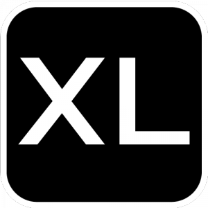 Spodnie ostrzegawcze, czarno-żółte, rozmiar XL