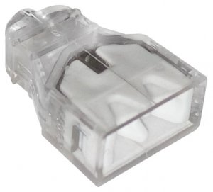 SZYBKOZŁĄCZKA 2*0,5-2,5MM2 TRANSPARENTNA/BIAŁY 10 SZTUK 