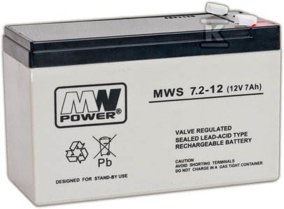 AKUMULATOR AGM 12V/7,2AH/5LAT (SZT)