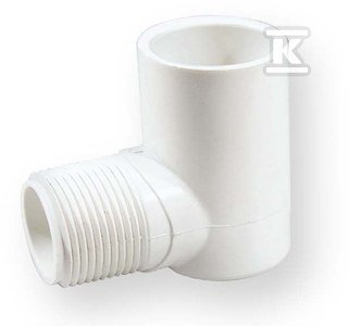 KOLANO Z GWINTEM WKRĘTNE KW/GZ PVC 3/4 (SZT)