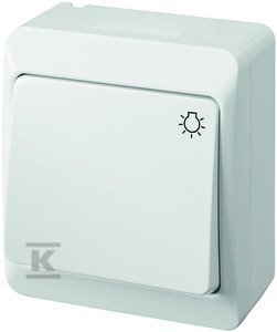 ŁĄCZ.ŚWIATŁO N/T IP44 BIAŁY HERMES (SZT)