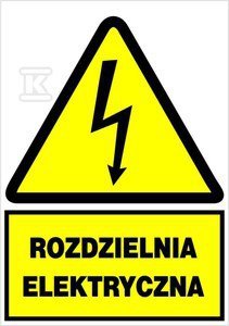 RE 148X210MM TABLICA ELEK.OSTRZEGAWCZA (SZT)