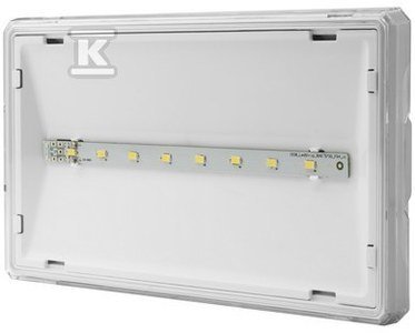 OPR.EXIT S IP65 LED 3W 1H 1-ZAD. AT BIA? (SZT)