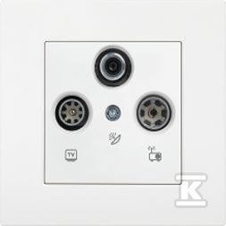 GN.TV-SAT-RADIO KOŃCOWE KARRE BIAŁY (SZT)