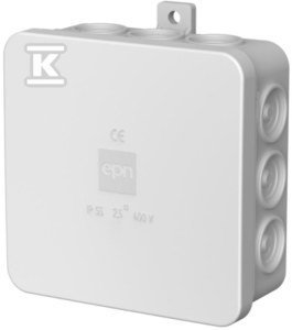 E12 PUSZ.N/T 85X85X39 12 MEMB.SZARY IP55 (SZT)